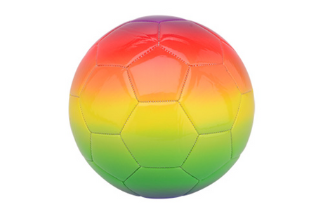 Pallone da calcio arcobaleno Johntoy - 20 cm