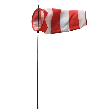 Manica a vento rombo 13x35 cm rosso bianco
