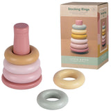 Rubo Toys piccoli anelli olandesi impilabili rosa