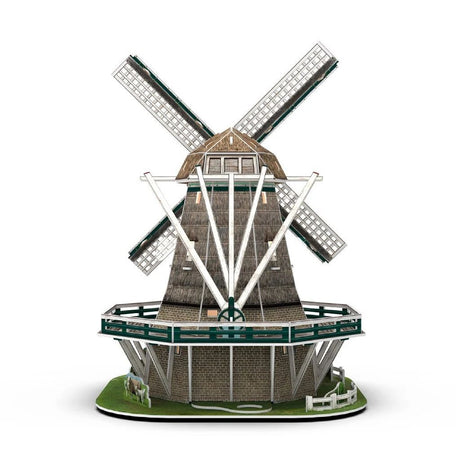 Mulino puzzle 3D divertente e cubico LED - 65 pz.