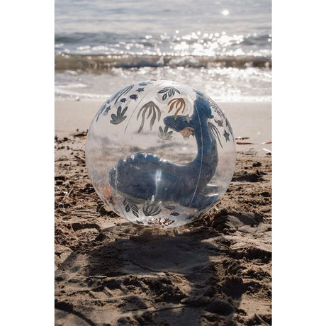 Pallone da spiaggia Little Dutch Ocean World 3D 35 cm trasparente