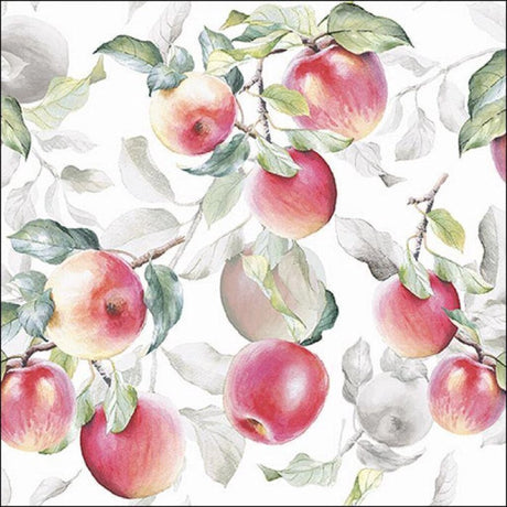 Tovaglioli Ambiente 33x33 cm mele fresche verde autunno autunno