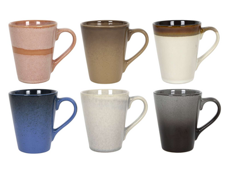 Tazza da caffè con orecchio terra 310 ml | 6 pezzi