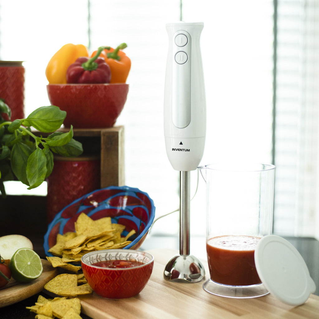 Set frullatore a immersione Inventum mx201s 400w acciaio inossidabile bianco
