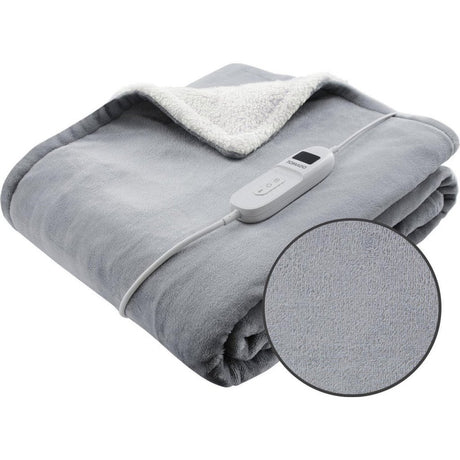 Coperta elettrica superiore Tomado 180x130 cm grigio bianco