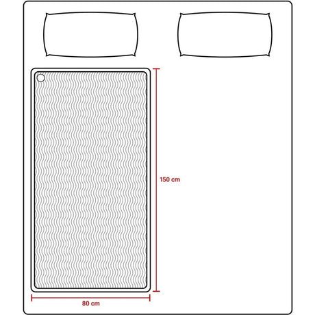 Tomado teb1510w coperta elettrica 150x80 cm pile bianco