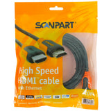 Cavo HDMI Scanpart 3 m arancione nero