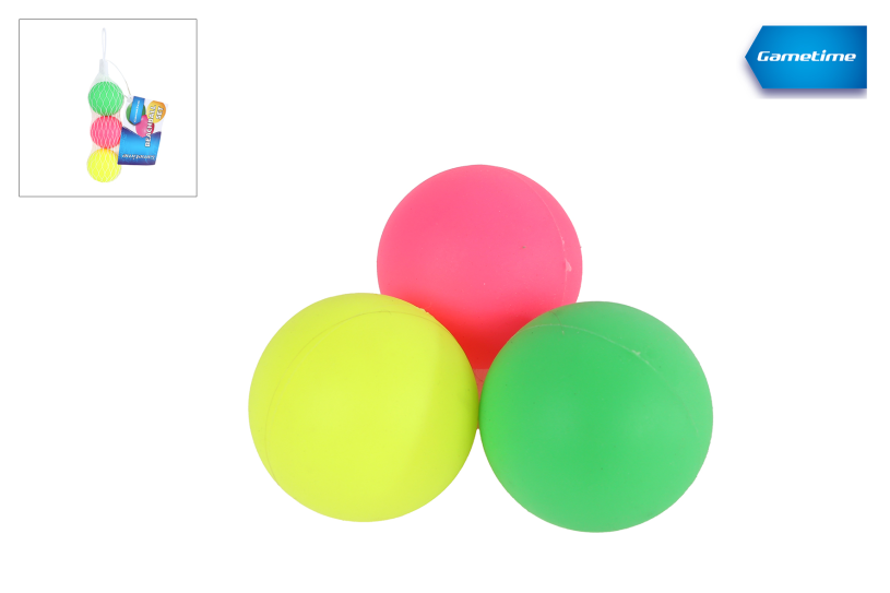 Palloni da spiaggia Gametime in sacchetto a rete - 3 pz.