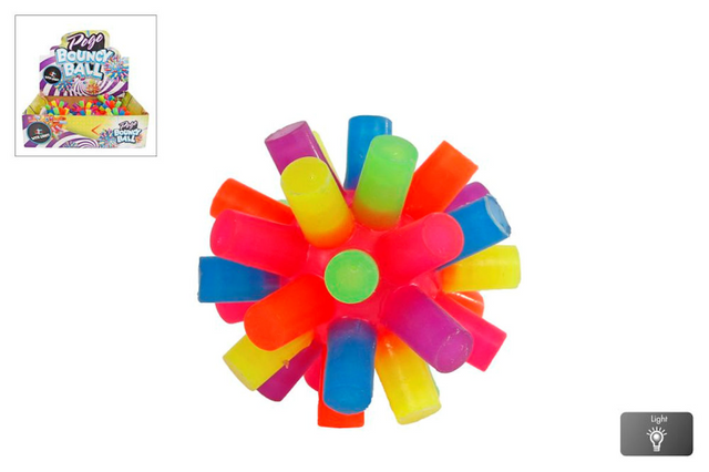 Pogo palla rimbalzante Van Manen Veenendaal BV con luce 7,8 cm