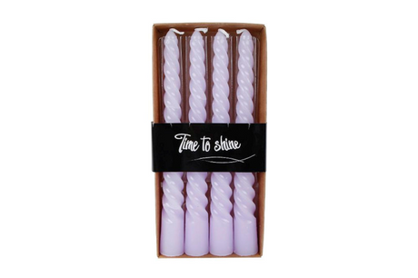 Tafelkaars x4 twist 4uur 2x2x20cm - lila