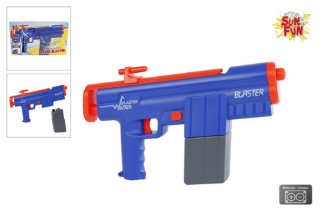 Sun Fun Water Gun Gun Electric Blue Orange, 34,5 cm