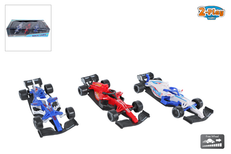 Auto da corsa formula 2 giochi 12,5 cm, 3 pz.