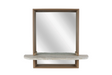 Spiegel beth taupe hout 45x15x50cm