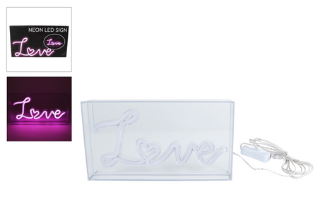 Lichtbox led love 23x4x12,5cm