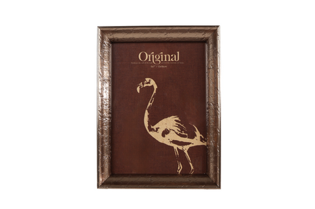 Fotolijst flamingo 13x18cm polystone - goud