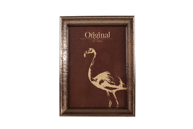 Fotolijst flamingo 13x18cm polystone - goud