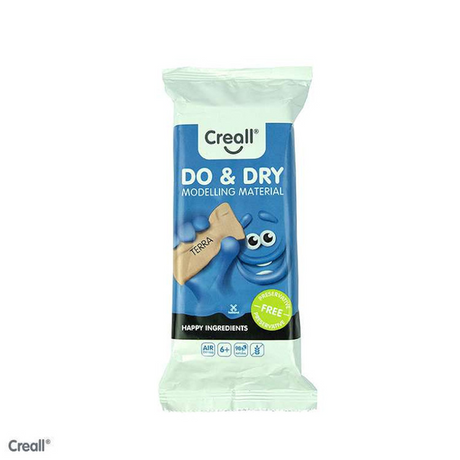 Creall do pasta da modellare secca terra senza conservazione, 500gr.