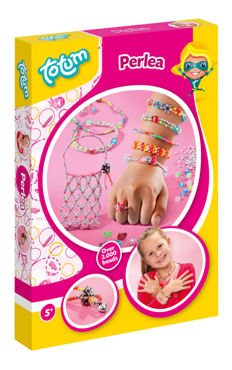 Set artigianale Totum perlea: creazione di gioielli e accessori con perline - giocattoli creativi per ragazze dai 5 anni - kit di gioielli da 2000 pezzi