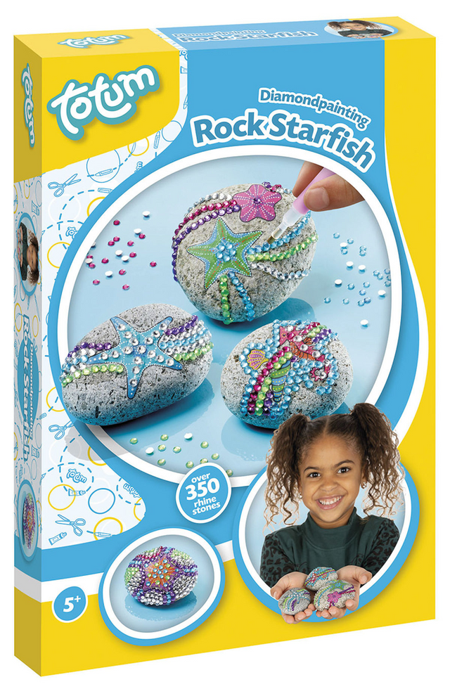 Set artigianale Totum pietre decorative con stelle marine incl. Oltre 350 strass: consigli regalo per stelle marine, giocattoli creativi per il fai da te di ragazze e ragazzi