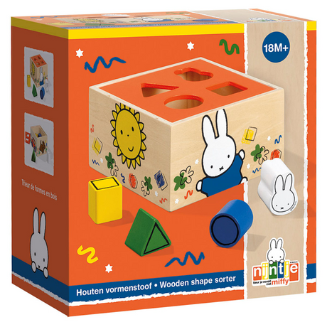 Bambolino Miffy selezionatrice di forme in legno. 3+