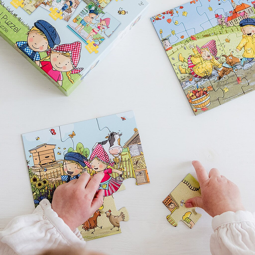 Bambolino fien and teun puzzle 4in1 4-16 pezzi