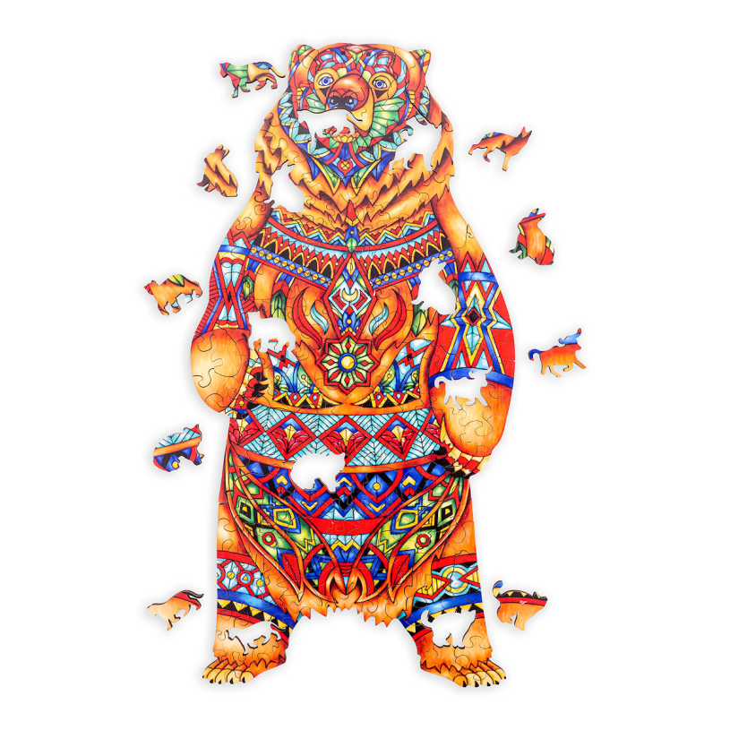 Engelhart puzzle in legno misterioso a3 - orso