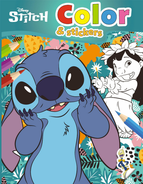 Prenota speciali Paesi Bassi bv stitch libro da colorare e adesivi