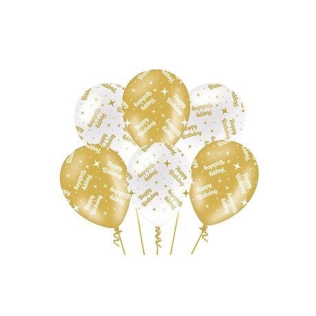 Paperdreams fancy party ballonnen happy birthday pak a 6 stuks
