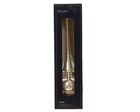 Decoris peak vetro lucido 26cm argento
