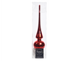 Decoris peak vetro lucido Natale rosso dia6x26cm