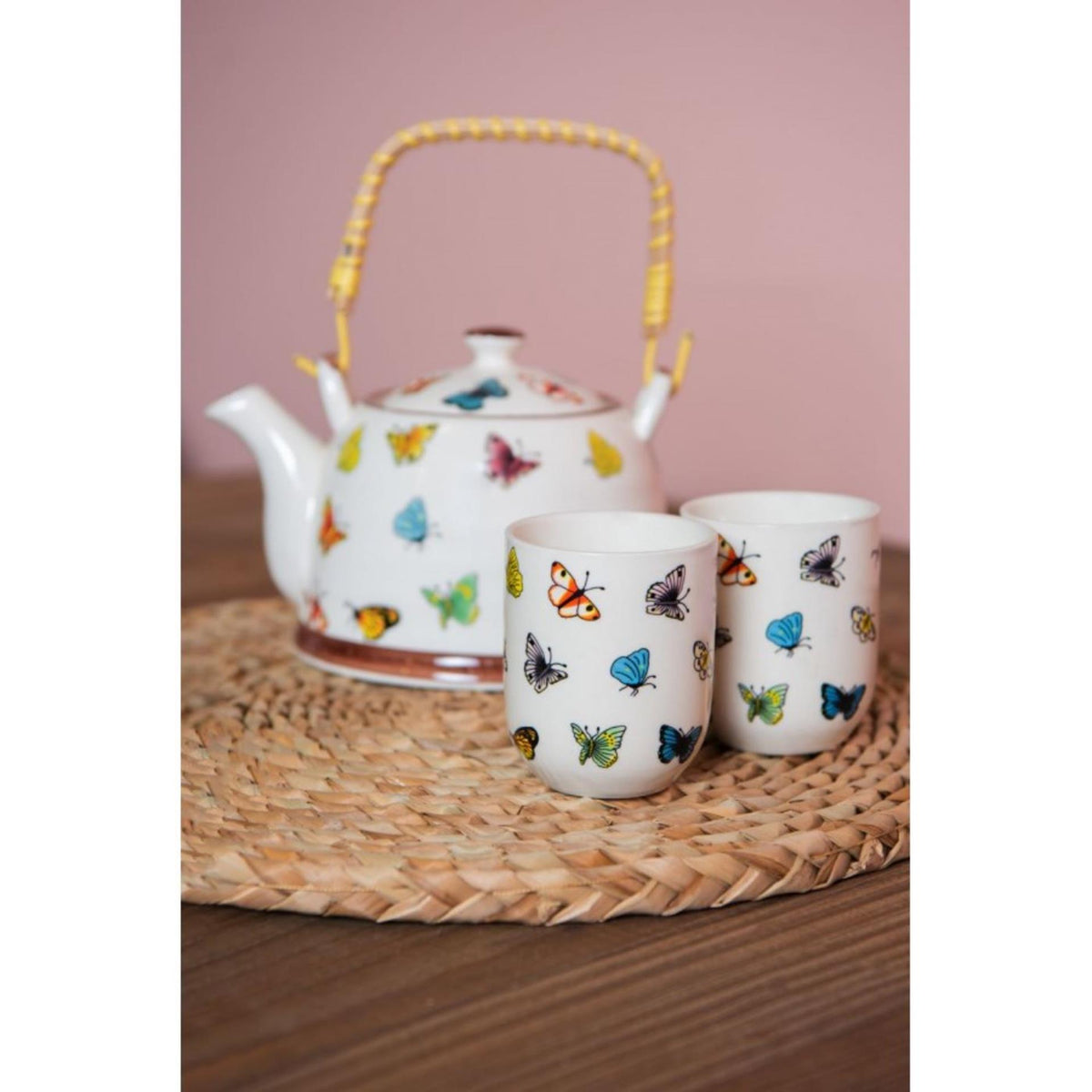 Farfalle mug Clayre Eef 100ml ø6x8cm