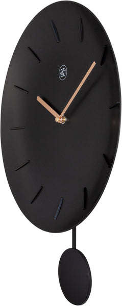 Nexttime nx-7339zw orologio da parete nxt ciotola ø 30 cm nero