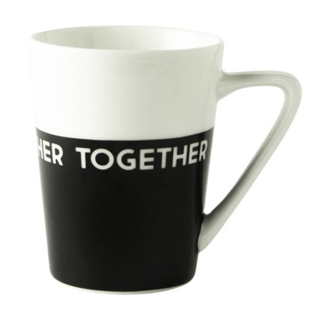 Tazza con rosa olandese insieme bianco nero
