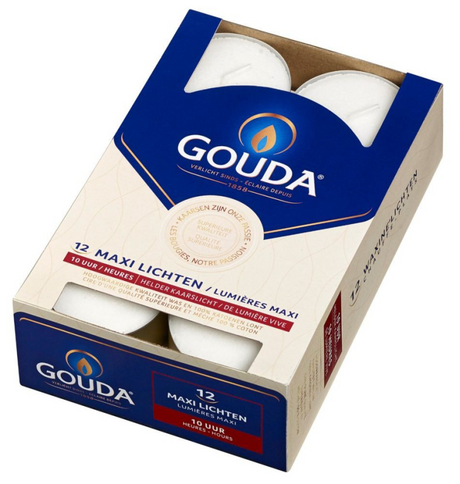 Gouda maxi candeline durata 10 ore confezione da 12 pz