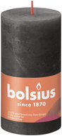 Candela a colonna rustica Bolsius 130 68 grigio tempesta-grigio tempesta