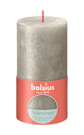 Candela rustica Bolsius 130 68 champagne