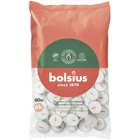 Candeline Bolsius – autonomia 6 ore – sacchetto da 60