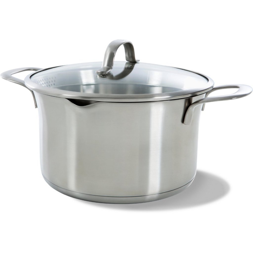 BK BK Wave Pentola 24 cm Acciaio Inossidabile Vetro