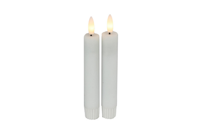 Countryfield led dinerkaars s 15cm 2 stuks - wit