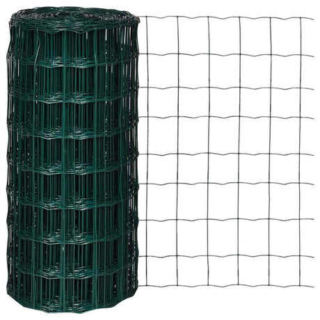 Vidaxl Euro Hek 25x0,8 m in acciaio verde
