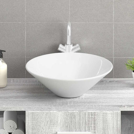 Vidaxl Watens 2 pezzi 42x42x14 cm bianco ceramico