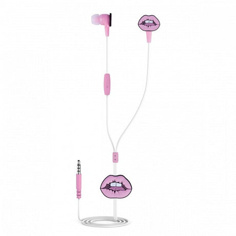 Kangaro k-58191005 dresz auricolari in-ear labbra rosa