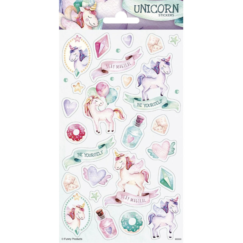Foglio di adesivi Totum twinkle - unicorni