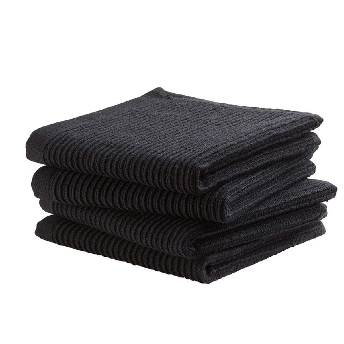 Ddddd strofinaccio basic nero 30x30 cm per 4 pezzi
