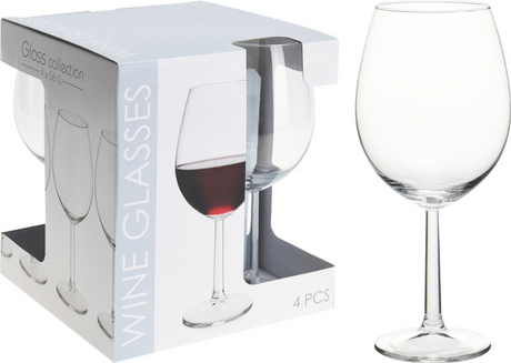 Calice vino 58 cl set 4 pezzi