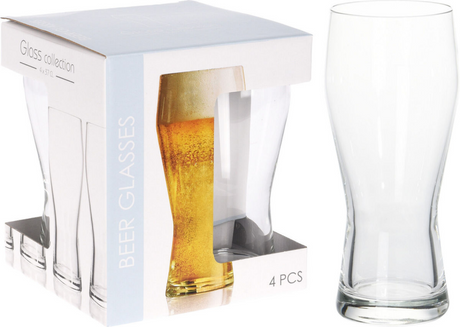 Miscellanea bicchiere da birra 400ml set da 4 pezzi