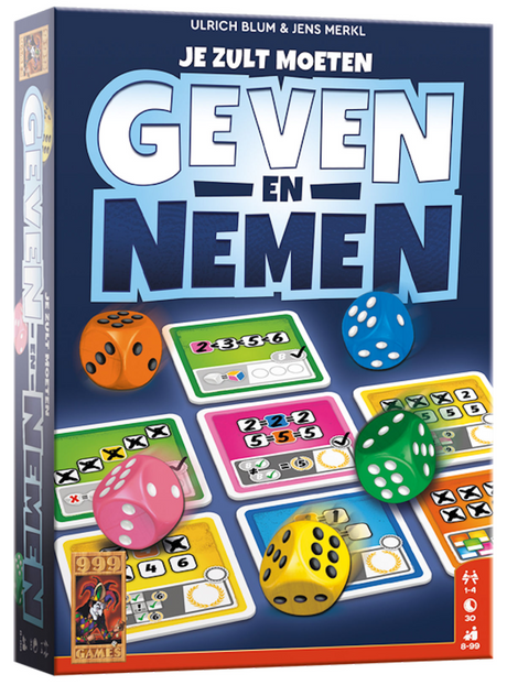 999games 999 giochi - dare e avere - gioco dei dadi - meccanismo di gioco unico - con carte lavabili e pennarelli - gioco per famiglie - gioco da tavolo - piccolo regalo