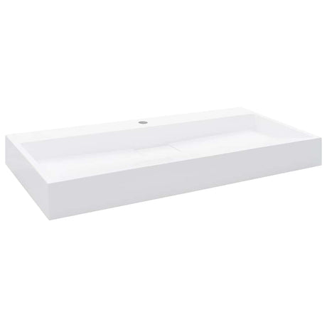 Vidaxl Washbasin 100x46x11 cm Minerale Caschi di marmo Bianco