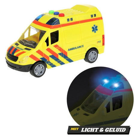 Toi-toys ambulanza - macchinina - frizione - luce e suono - giocattoli
