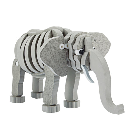 Toi-toys puzzle 3D elefante junior 31,5 cm schiuma grigia 75 pezzi